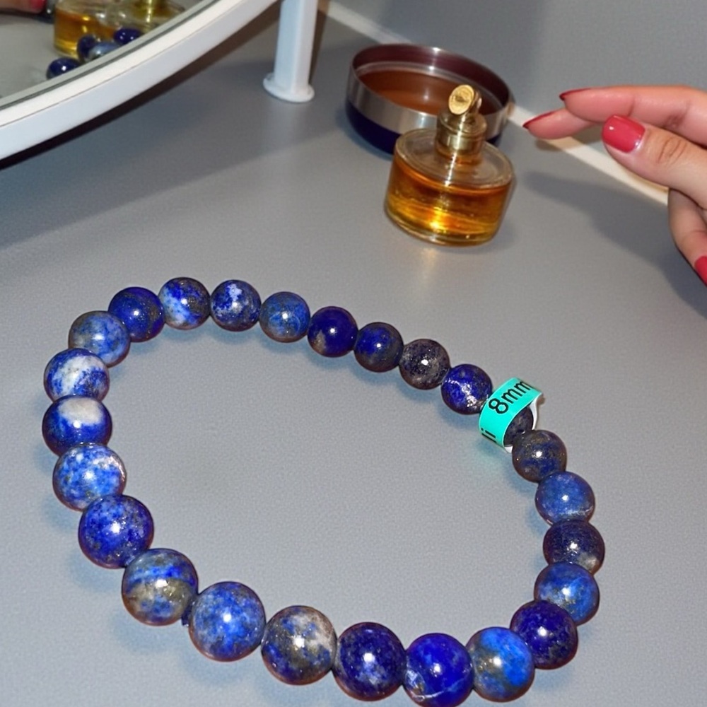 Lapis Lazuli Crystal 8mm Bracelet